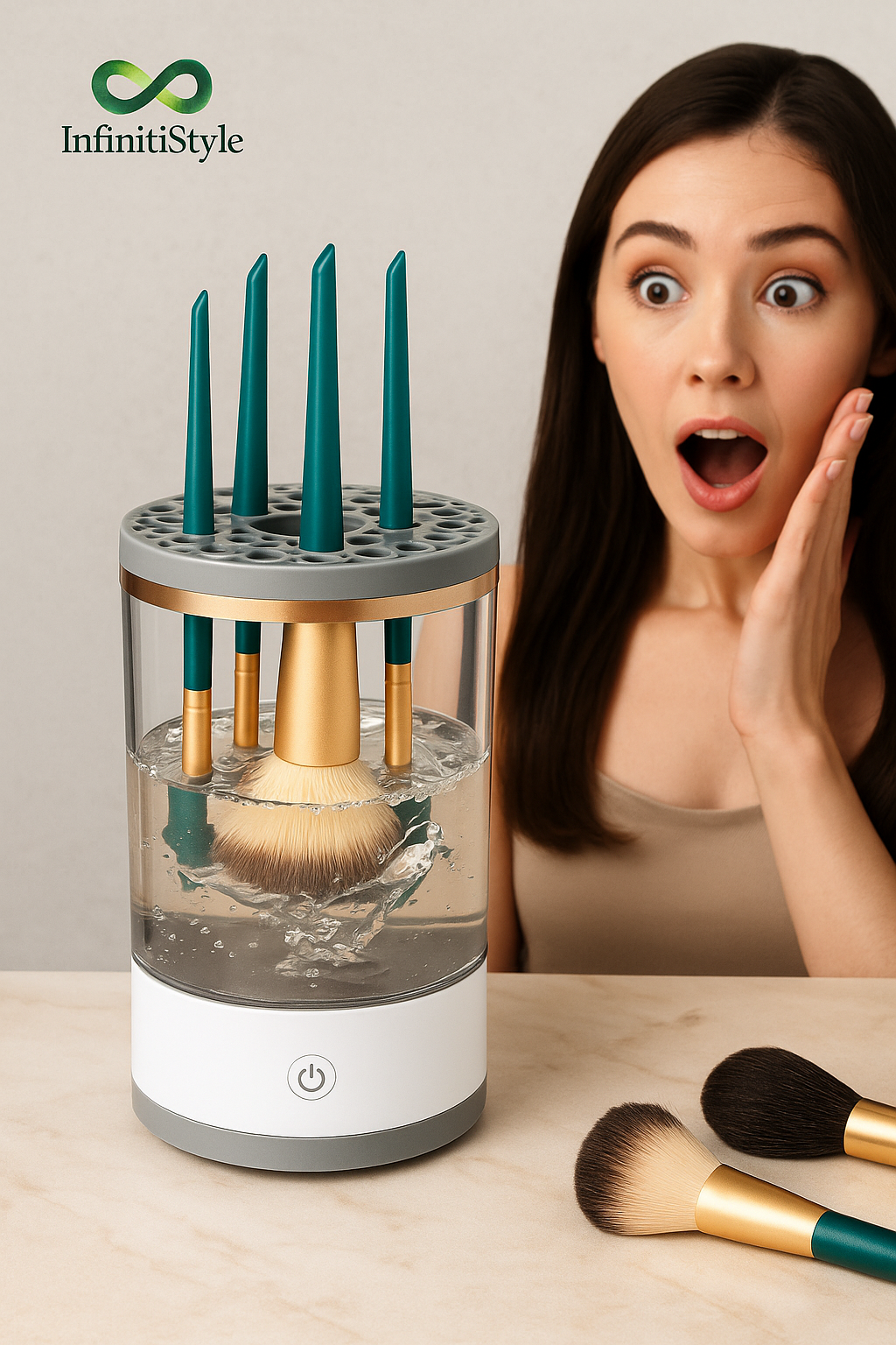 WashBrush™ - Limpiador Automático de Brochas